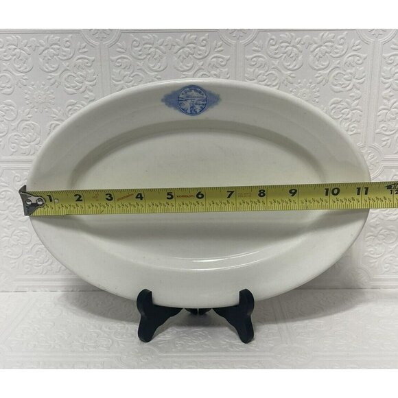 Vintage WALKER CHINA Restaurant Ware Platter NEBRASKA STATE SEAL - Picture 2 of 7